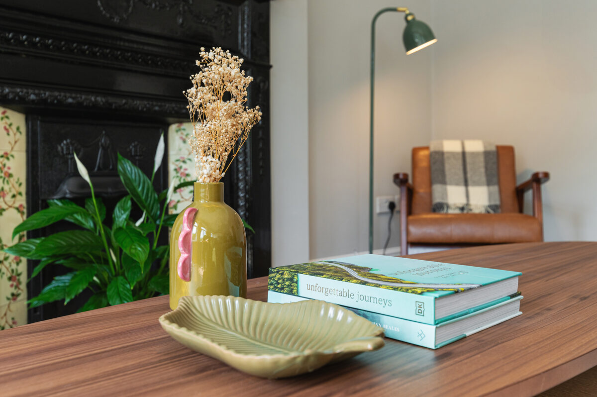 EirStay corporate accommodation living room detail Donnybrook Dublin 4