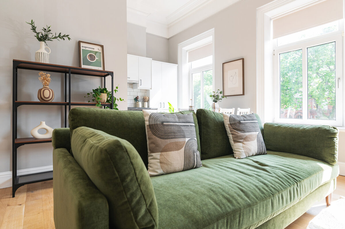 EirStay Donnybrook Dublin 4 sofa and lounge area for corporate stays