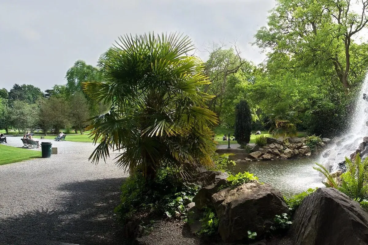 Waterfall in the Iveagh Gardens, two minutes from Camden Street, Dublin 2