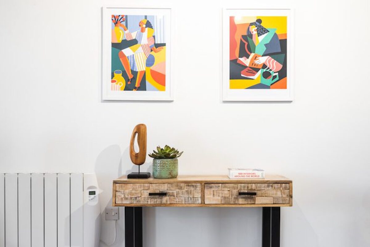 Interior detail of EirStay Jervis serviced apartment near Luas Red Line Dublin 1