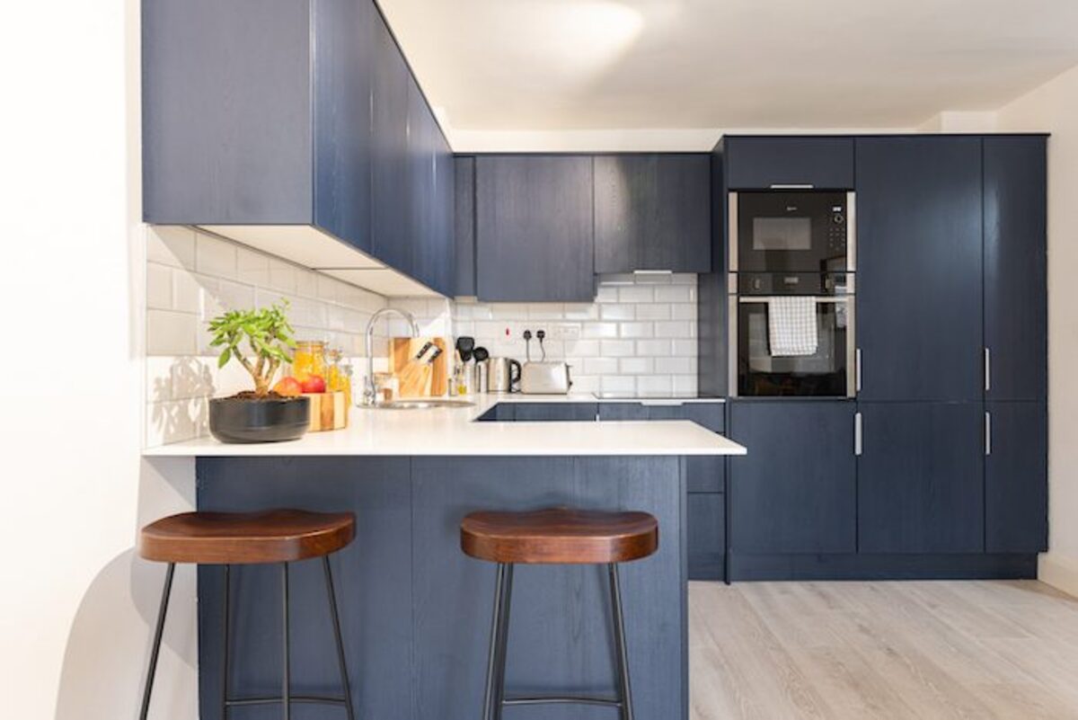 Living space in EirStay Jervis corporate accommodation Dublin 1 city centre